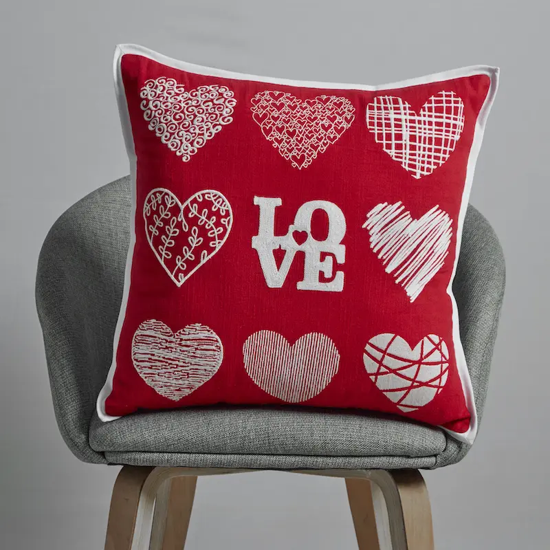 Valentine, Cushions